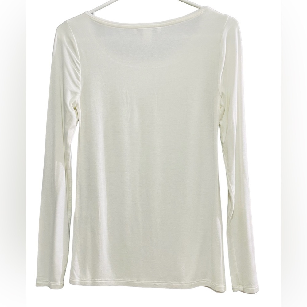 WHBM/Basic shirt long sleeve/white color/Size XXS - Picture 3 of 5